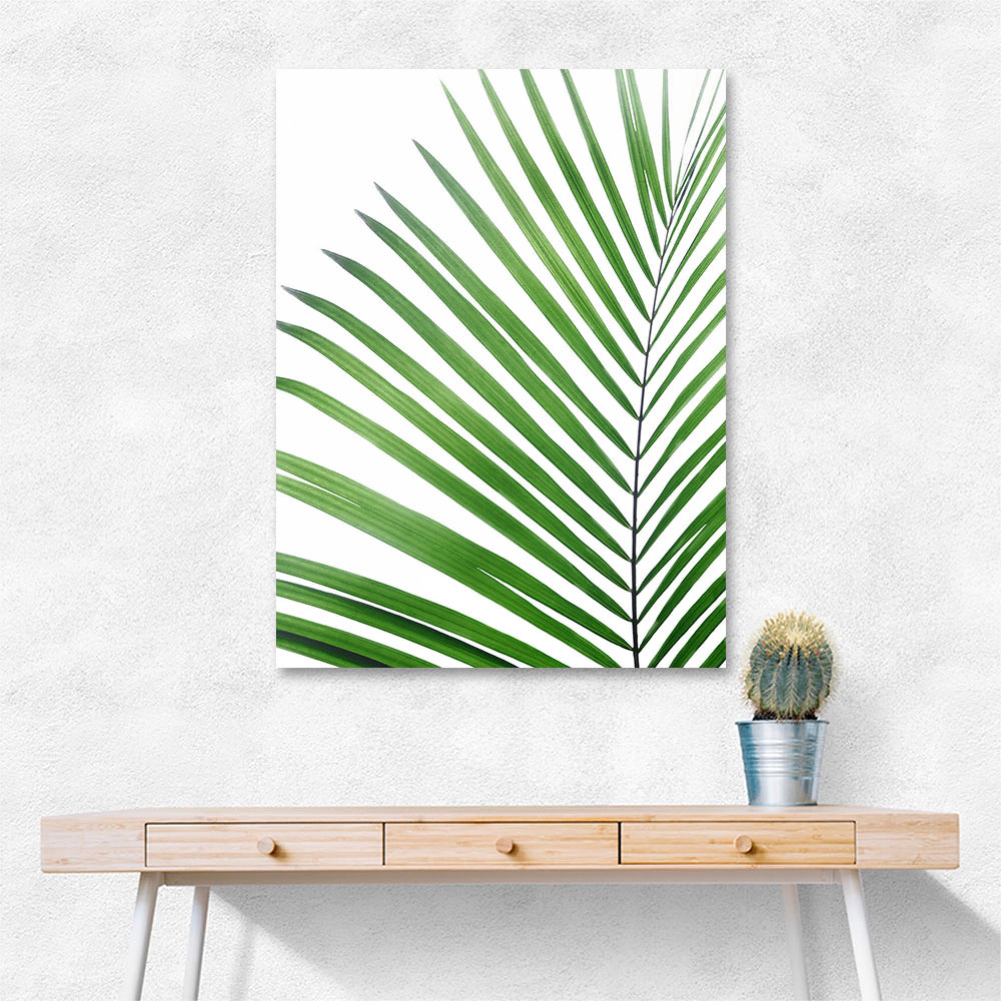 Green Palm Leaf Wall Art